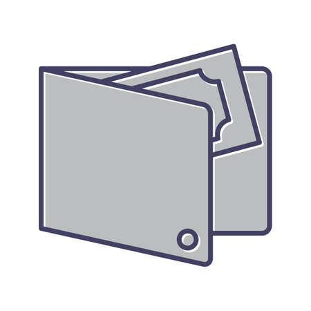 Unique Money From Wallet Line Vector Iconのイラスト素材