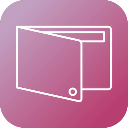 Unique Wallet Line Vector Icon