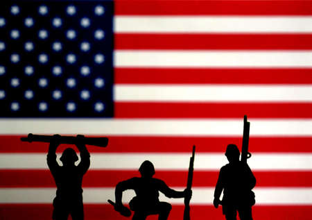 US flag backgroundの写真素材