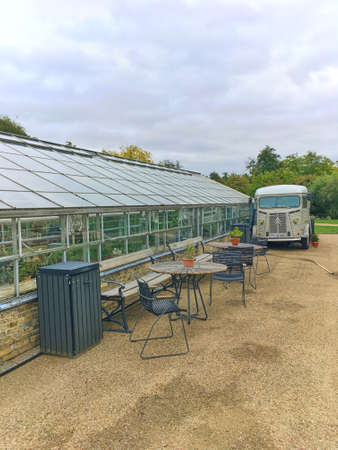 Cafe in the Botanical Garden, Copenhagen - Denmarkのeditorial素材