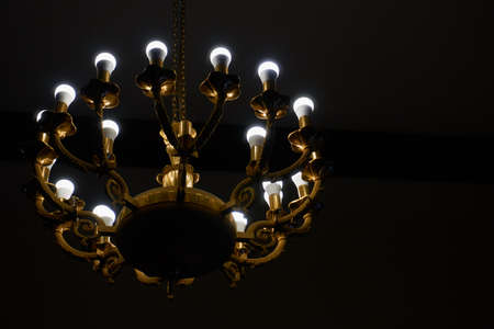 Vintage decorative chandelierの写真素材