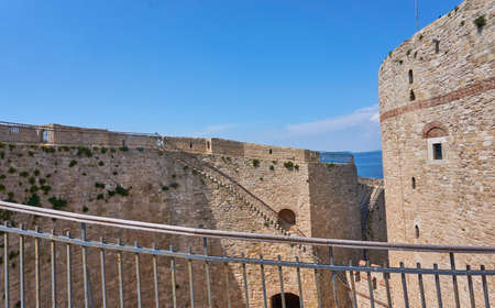 CANAKKALE, TURKEY, MAY 18, 2019: A view from Kilitbahir Castle in Canakkale.The word Kilitbahir...