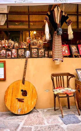 Plovdiv, Bulgaria - July 17, 2018: Beautiful view of houses and streets from the period of Bulgarian revival in the old town; city Plovdiv, Bulgaria. Plovdiv also is the  European capital of culture for year 2019 and very famous touristic place.のeditorial素材