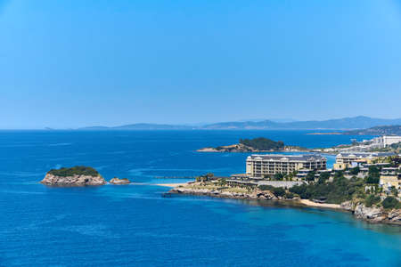 Ozdere, Turkey - May 13, 2020: The Hotel Sunis Efes Royal Palace Resort  and  Spa in Ozdere-Turkey is empty due to the restrictions implemented by the Turkish  Goverment due to the COVID-19 pandemic issue.のeditorial素材