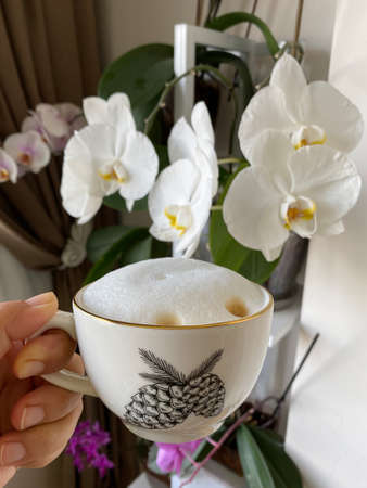 Time for a fresh coffeeの写真素材