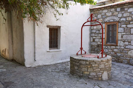 Villiage well in near planの写真素材