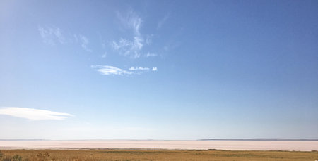 A beautiful view from Salt Lake in Turkey