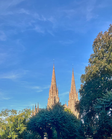Church of St. Paul in Strasbourg, Franceの写真素材