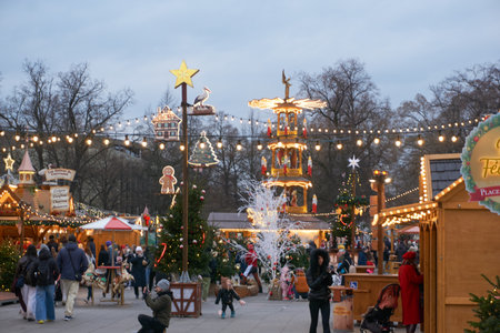 Colmar, France - December 24, 2025:Colmar is a popular destination for tourists, especially during the Christmas season. With its famous Christmas markets, festive lights, and iconic attractions such as the Ferris wheel, the city becomes one of Europeâsのeditorial素材