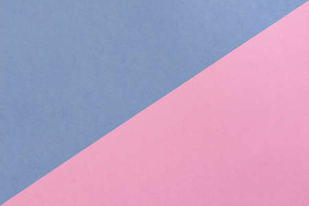 blue and pink pastel background with copy space. Texture of fashion, Flat lay, Top view.の写真素材