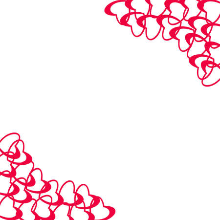 Abstract heart patternのイラスト素材