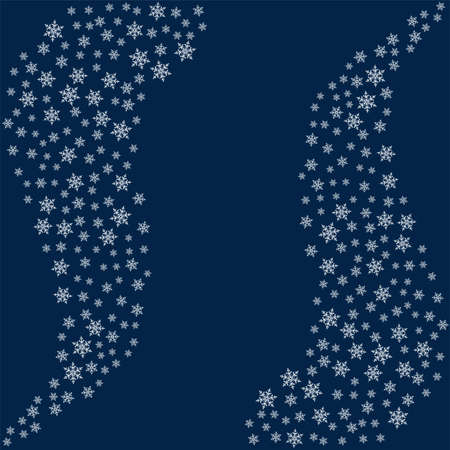 Frame design of snowflakes.のイラスト素材
