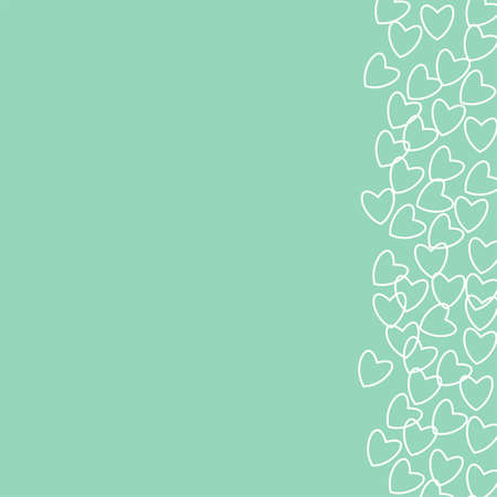 Romantic frame with hearts. For prints, cards, invitations, birthday and more.のイラスト素材