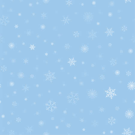 Christmas card with pattern of snowflakes abstract in light blue illustration.のイラスト素材