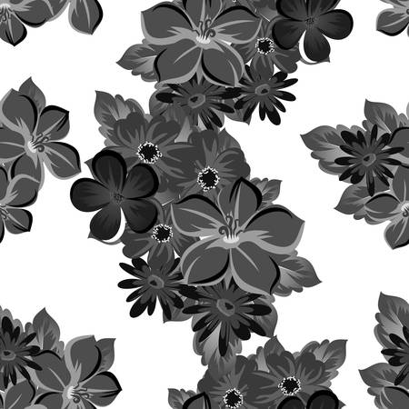 Abstract pattern of flowers. Vector illustration.のイラスト素材