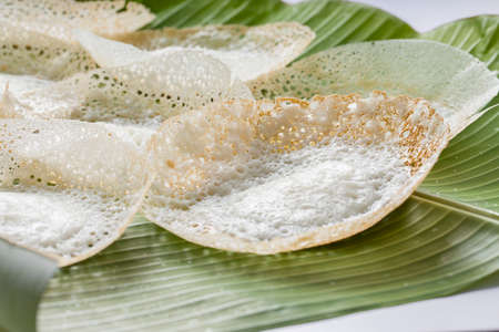 Appam or velliappam or kallappam  or paalappam, tasty delicious  breakfast item in south india or...