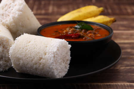 Puttu,Raw rice puttu,Arisi Maavu Puttu with chana or kadala curry, Bengal gram cuirry _breakfast...