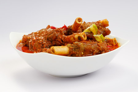 Mutton curry or Lamb curry, spicy Indian cuisine.