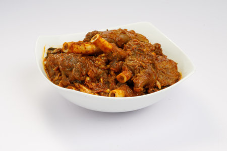 Mutton curry or Lamb curry, spicy Indian cuisine.の写真素材