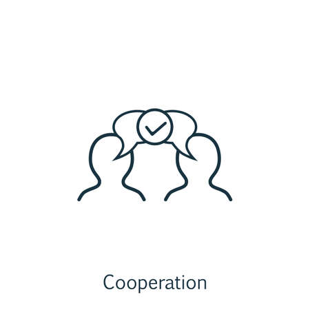 Vector Illustration Of Business Icon On Collaboration In Trendy Flat Style. Business Isolated Icon For Web, Mobile And Infographics Design.のイラスト素材