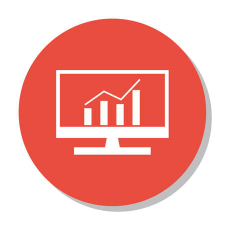 Vector Illustration Of SEO, Marketing And Advertising Icon On Comprehensive Analytics In Trendy Flat Style. SEO, Marketing And Advertising Isolated Icon For Web, Mobile And Infographics Design, EPS10.のイラスト素材
