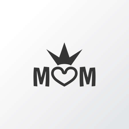 Queen Icon Symbol. Premium Quality Isolated Mom Element In Trendy Style.のイラスト素材