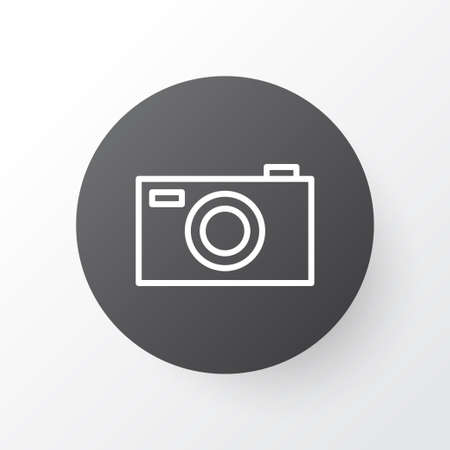 Photo Apparatus Icon Symbol. Premium Quality Isolated Digital Camera Element In Trendy Style.のイラスト素材