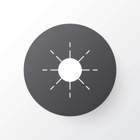 Sunshine Icon Symbol. Premium Quality Isolated Sun Element In Trendy Style.のイラスト素材
