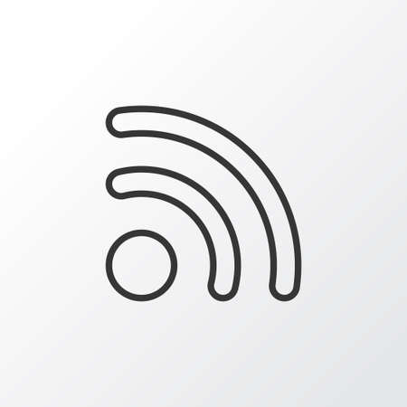 Wireless Connection Icon Symbol. Premium Quality Isolated Wifi Element In Trendy Style.のイラスト素材