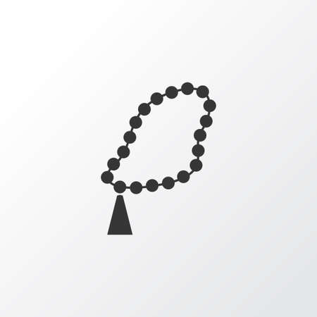 Rosary Icon Symbol. Premium Quality Isolated Beads Element In Trendy Style.のイラスト素材