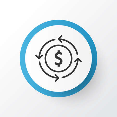 Currency Interchange Icon Symbol. Premium Quality Isolated Finance Element In Trendy Style.のイラスト素材