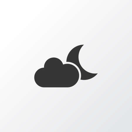 Premium Quality Isolated Moonlight Element In Trendy Style. Crescent Icon Symbol.のイラスト素材
