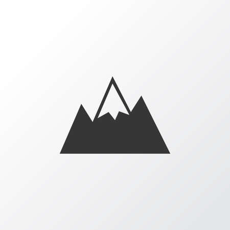 Mountains icon isolated in trendy style.のイラスト素材