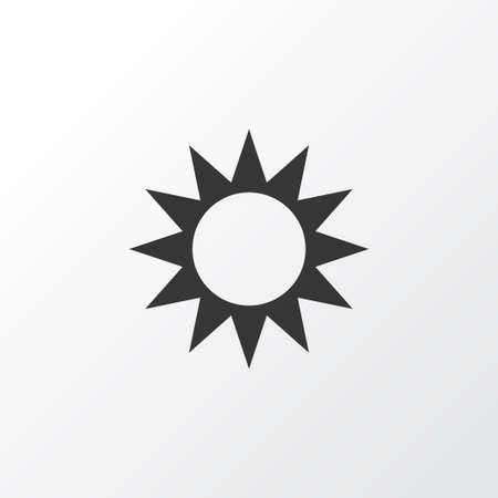 Sun Icon Symbol. Premium Quality Isolated Sunny Element In Trendy Style.のイラスト素材