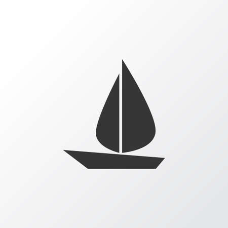 Sail Icon Symbol. Premium Quality Isolated Boat Element In Trendy Style.のイラスト素材