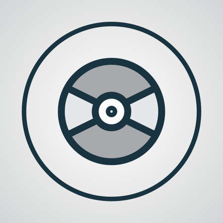 Premium Quality Isolated Turntable Element In Trendy Style.  Vinyl Colorful Outline Symbol.のイラスト素材