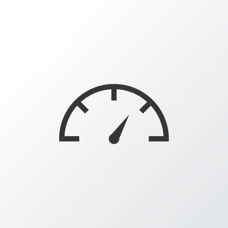 Speedometer Icon Symbol. Premium Quality Isolated Speed Checker Element In Trendy Style.のイラスト素材