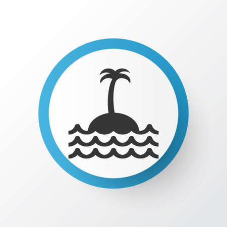 Island Icon Symbol. Premium Quality Isolated Reef Element In Trendy Style.のイラスト素材