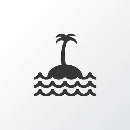 Island Icon Symbol. Premium Quality Isolated Reef Element In Trendy Style.のイラスト素材