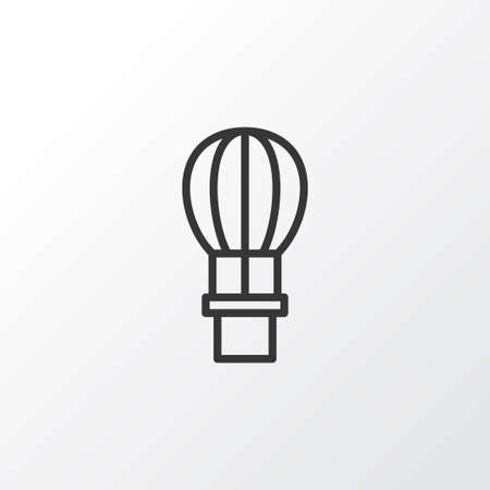 Air Balloon Icon Symbol. Premium Quality Isolated Flight Basket Element In Trendy Style.の写真素材
