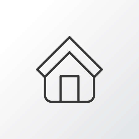 Premium Quality Isolated Estate Element In Trendy Style.  Home Icon Symbol.のイラスト素材