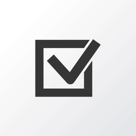 Premium Quality Isolated Check Element In Trendy Style.  Task Icon Symbol.のイラスト素材