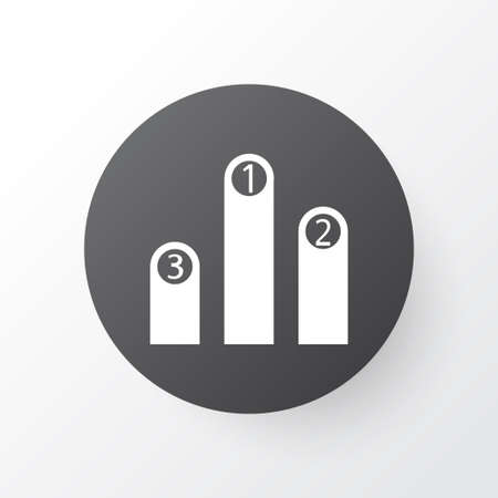 Premium Quality Isolated Winner Podium Element In Trendy Style.  Pedestal Icon Symbol.のイラスト素材