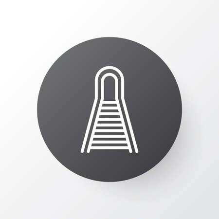Railroad Icon Symbol. Premium Quality Isolated Railway Element In Trendy Style.のイラスト素材