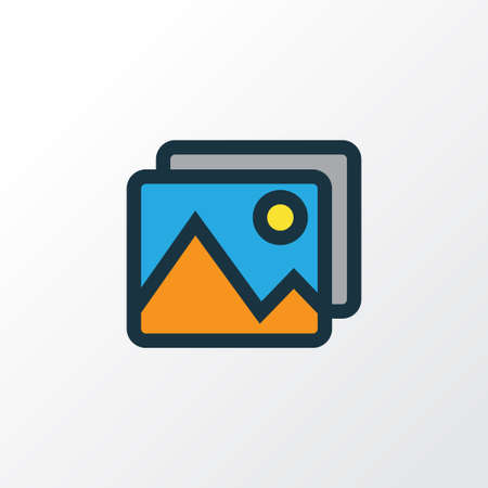 Picture Colorful Outline Symbol