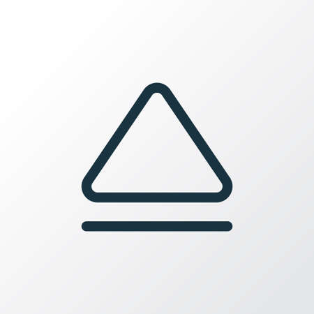 Premium Quality Isolated Top Element In Trendy Style.  Eject Outline Symbol.のイラスト素材