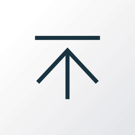 Upload symbol in outline illustration.のイラスト素材