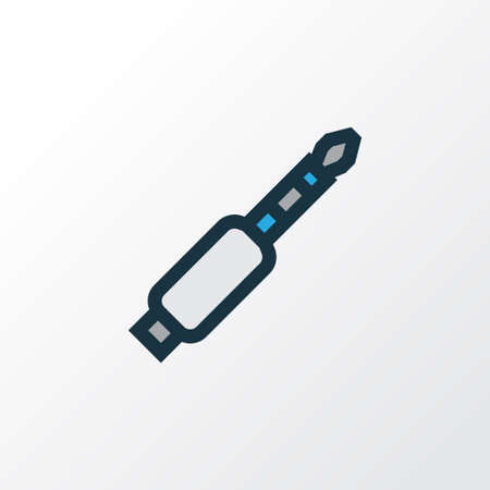 Premium Quality Isolated Audio Element In Trendy Style.  Jack Colorful Outline Symbol.