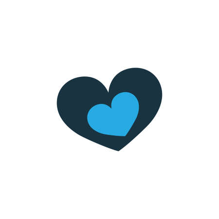 Shape Colorful Icon Symbol. Premium Quality Isolated Romantic Element In Trendy Style.のイラスト素材