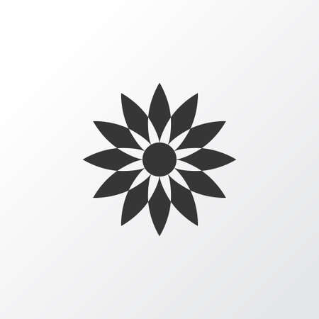 Flower Icon Symbol. Premium Quality Isolated Floral Element In Trendy Style.のイラスト素材